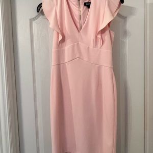 Light pink DKNY ruffle dress